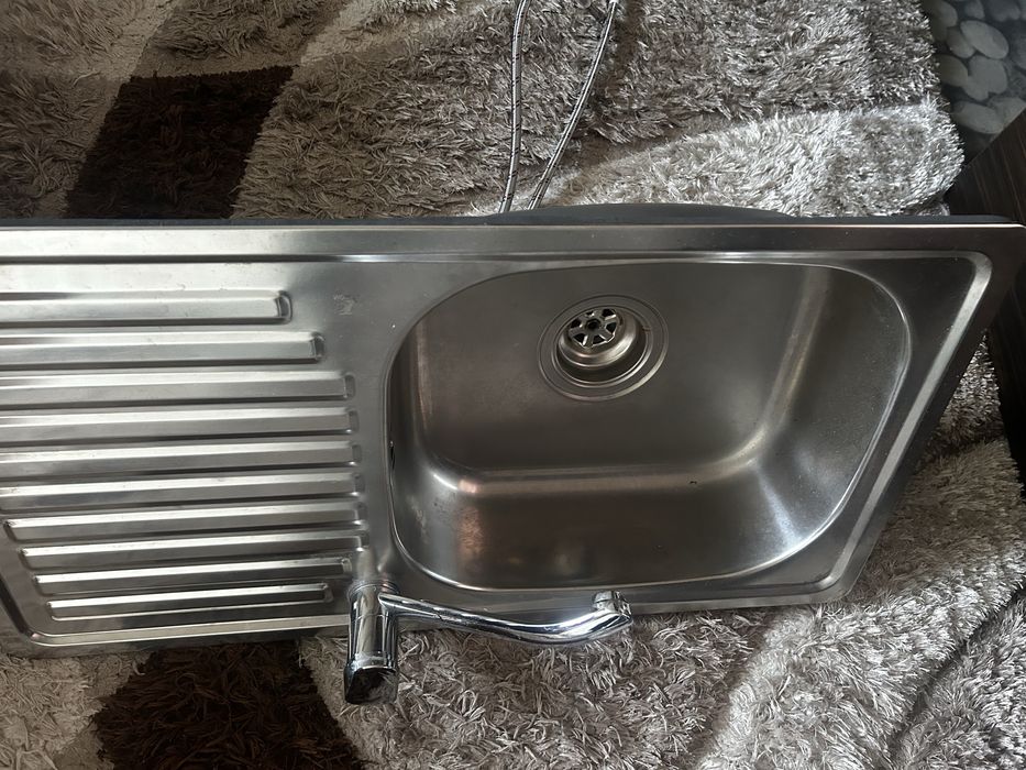 Мивка с батерия сифон и меки връзки