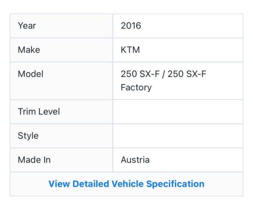 KTM SX-F 250 factory