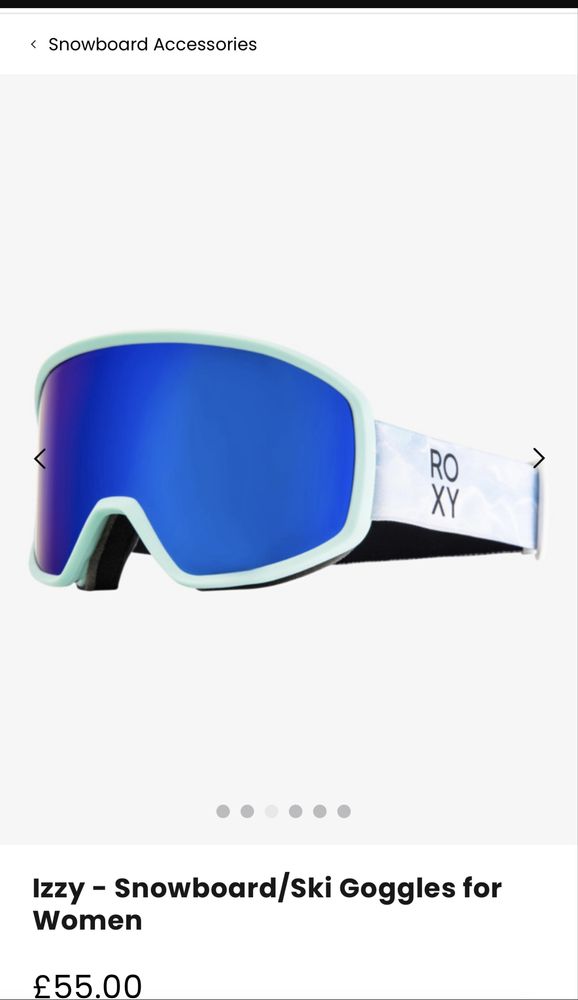 Roxy izzy ski/ snowboard ски очила