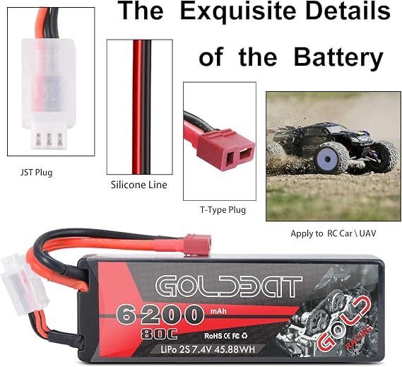 Baterii GOLDBAT Lipo plus de 5200 si 6200mah,pt radioamatorism,sigilat