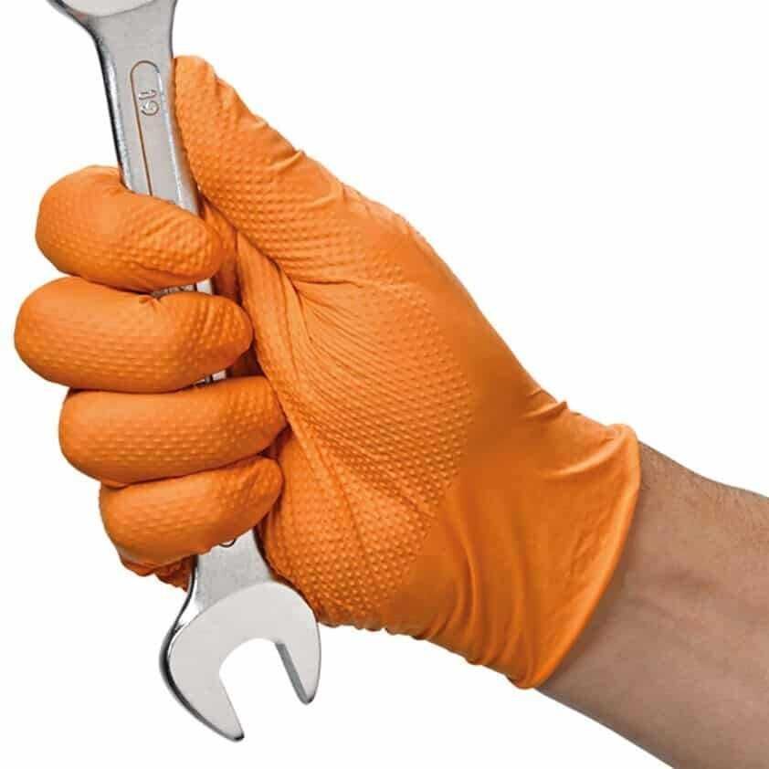 Оранжеви нитрилни ръкавици - 22.50 лв. с ДДС