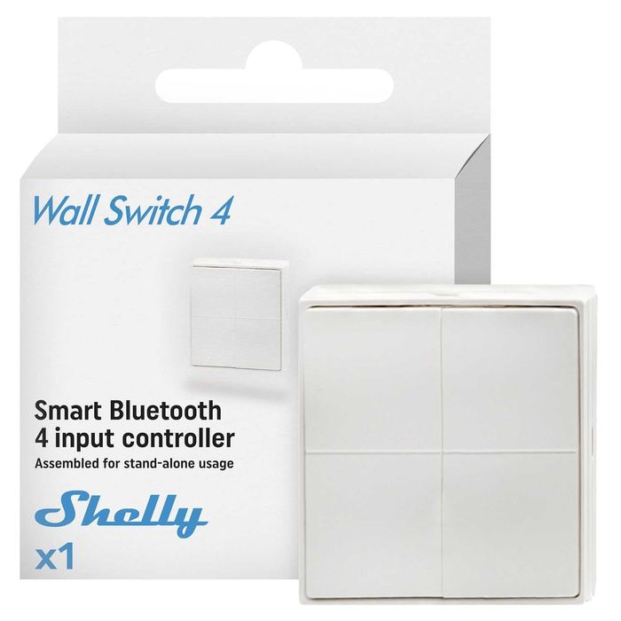 Comutator Bluetooth Shelly BLU Wall Switch 4 - Nou