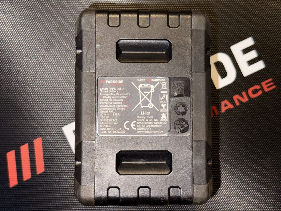 Baterie Parkside 20V 8Ah Smart