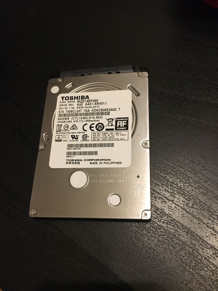 Hdd TOSHIBA laptop, se poate folosi si pe pc