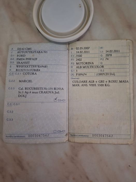 Vand autoutilitara Ford Transit 2007