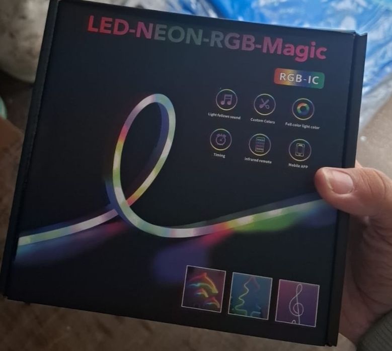 Banda Led RGB Neon Siliconata 5M