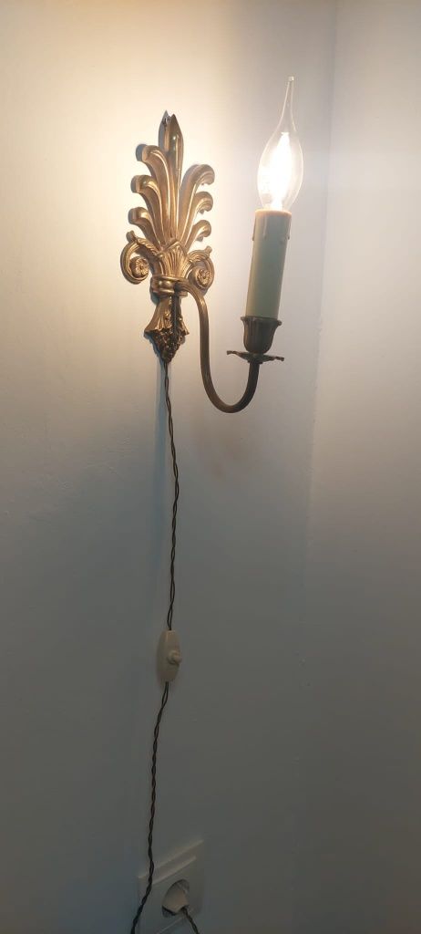 Aplica lampa perete vintage colectie bronz masiv Anglia 1940