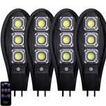 ПРОМО 4бр=64.97 Соларна 900W LED Лампа IP65 + стойка +дистанционно
