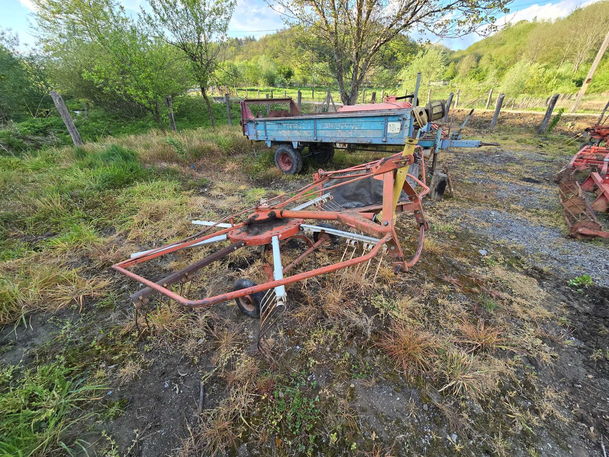 Grebla paianjen dupa tractor cu toate piesele originale Deutz 250