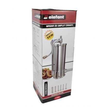 Aparat de Facut Carnati Elefant KY2010, 5.5 kg, inox, Vertical