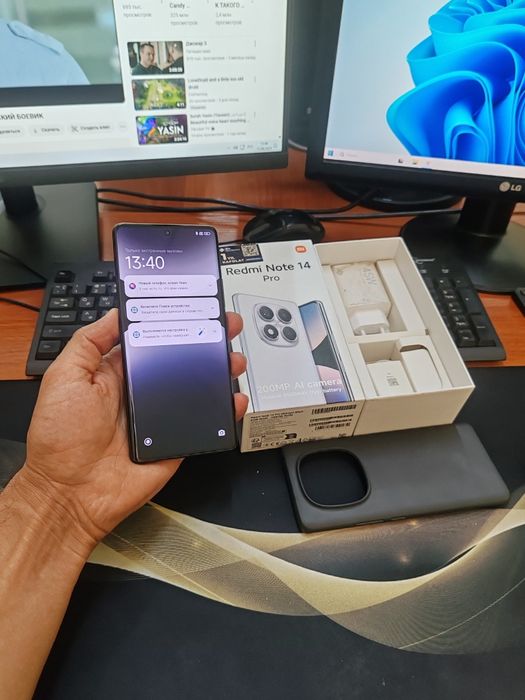Redmi note 14pro 12/256g(2025)ideal ochilmagan usta kurmagan aybi yuq