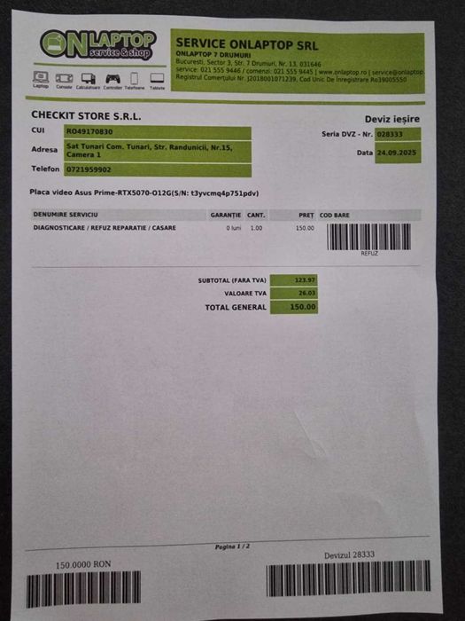 ASUS PRIME GeForce RTX 5070 12GB GDDR7 OC Edition *NOU
