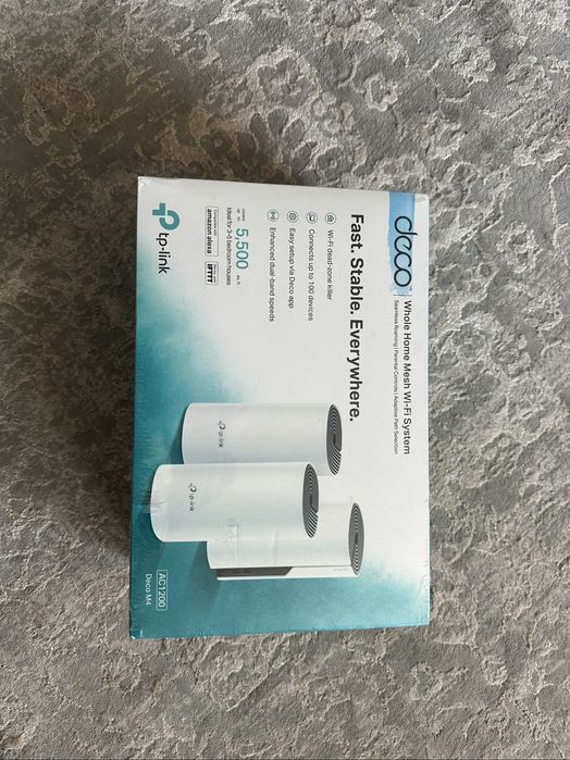 sistem Wi-Fi Mesh pentru întreaga casă, modelul TP-Link Deco M4 AC1200
