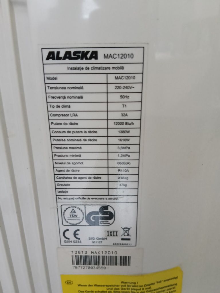 Aer condiționat mobil Alaska
