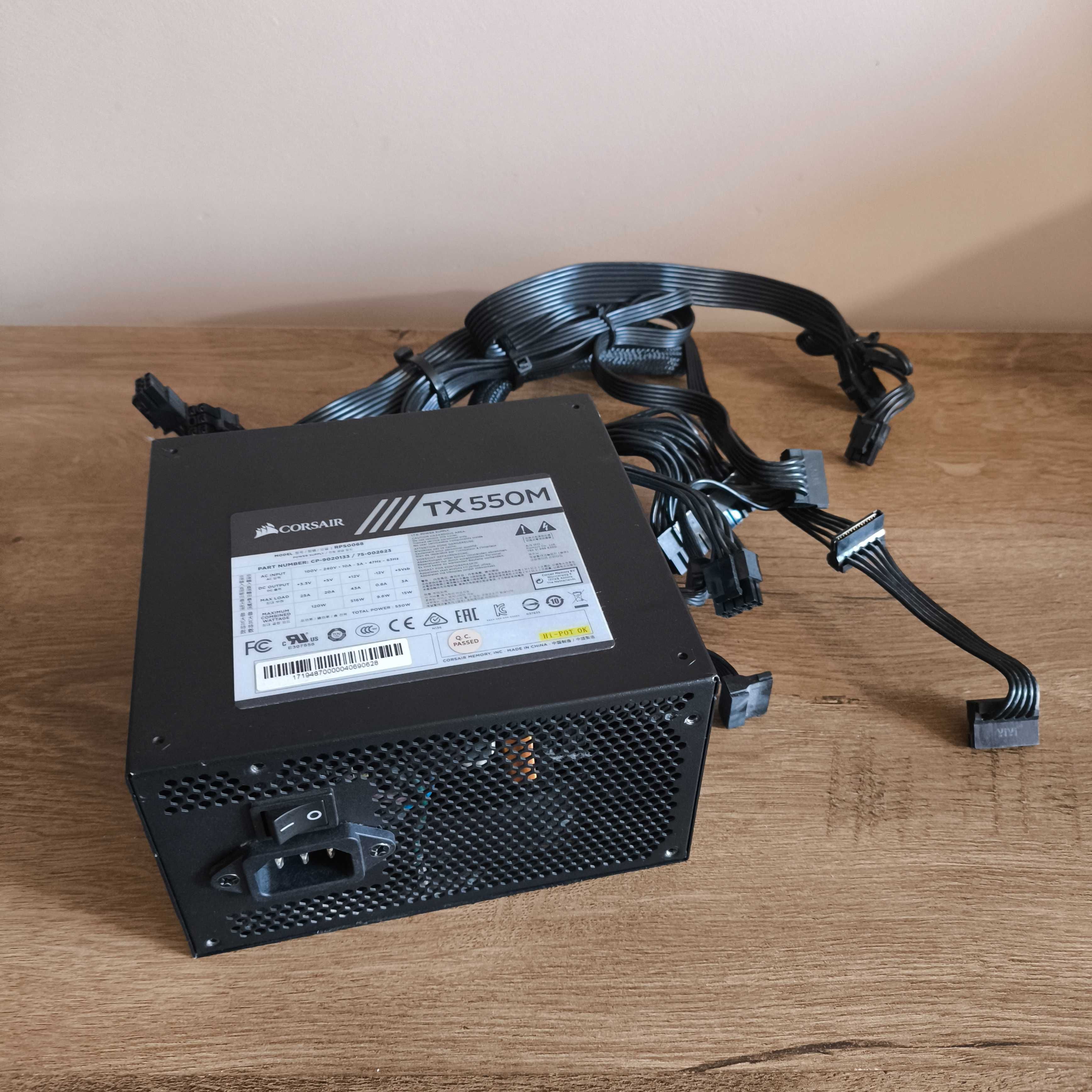 Захранване за компютър Corsair TX-M Series TX550M 550W 80 PLUS Gold