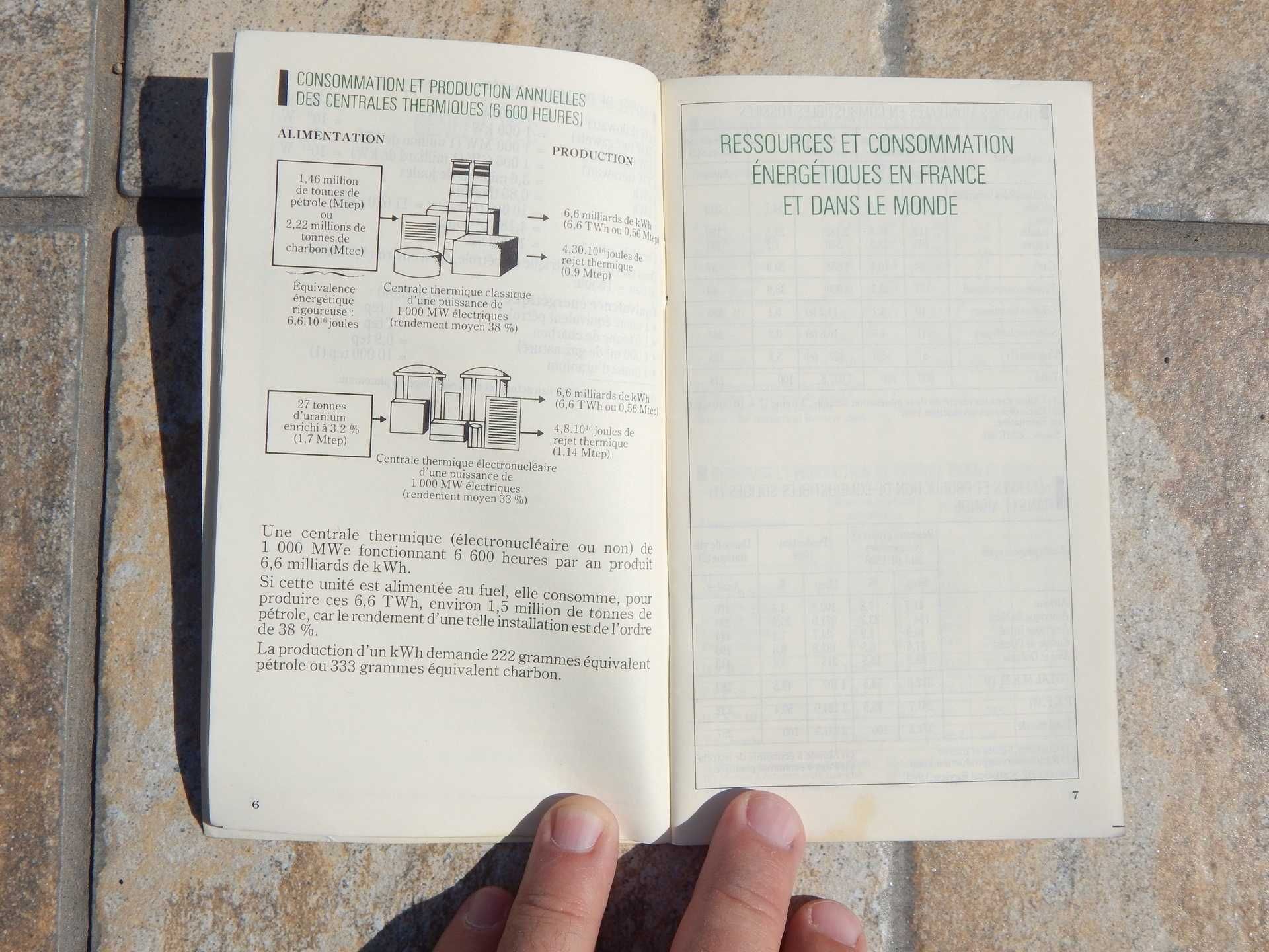 Cateva informatii utile despre resurse si energie 1991 (in franceza)