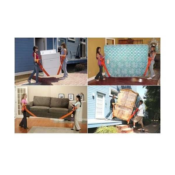 Set 2 centuri pentru ridicat mobila si obiecte voluminoase, portocaliu