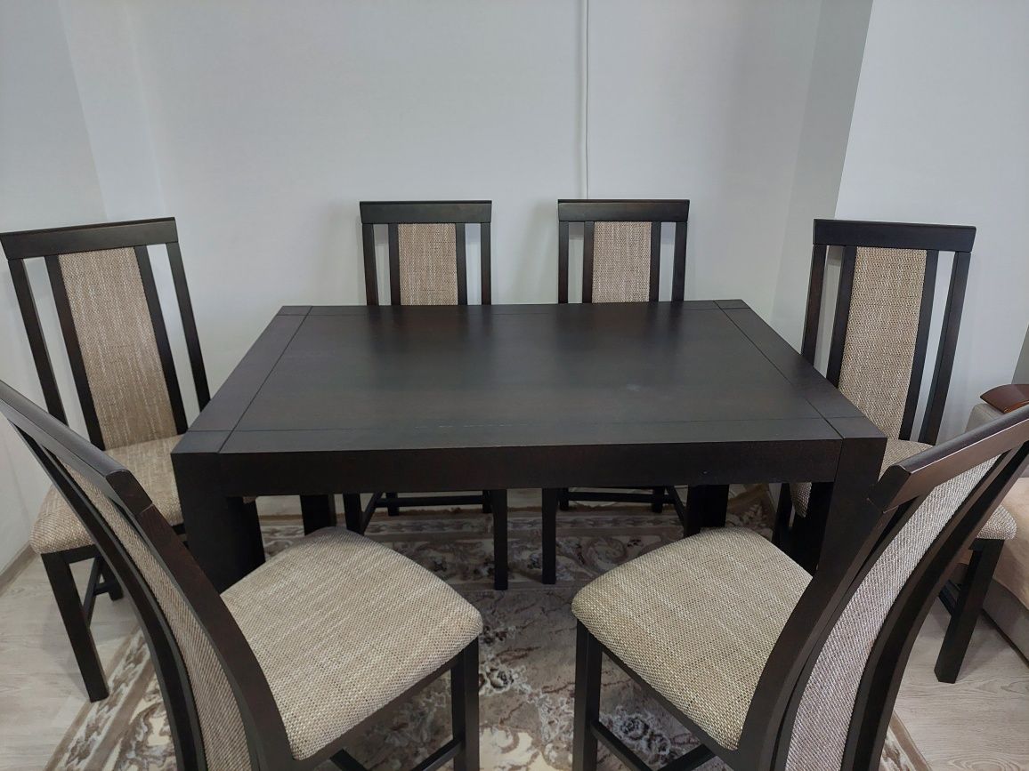 Set masă extensibilă +6 scaune