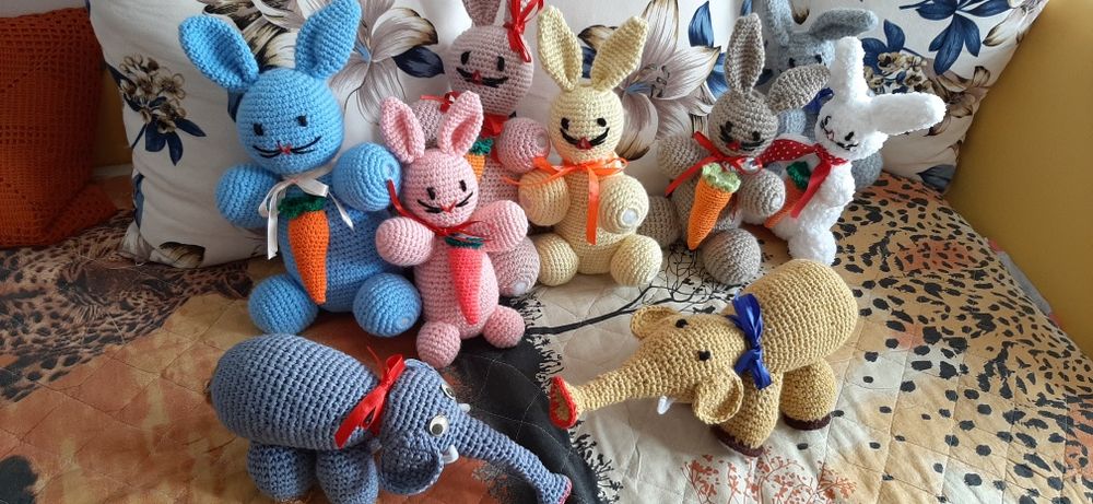 Плетени играчки, Пепа Пиг, Падмингтон, Олаф, ръчна изработка