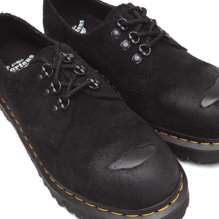 Dr Martens 1461 Burnished Hairy Suede Steel Toe Lace Up Кубинки 46