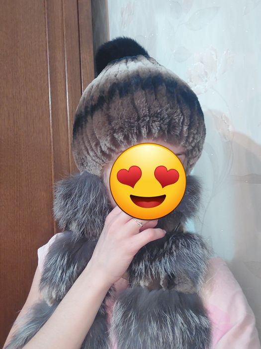 Шапка натуральный мех