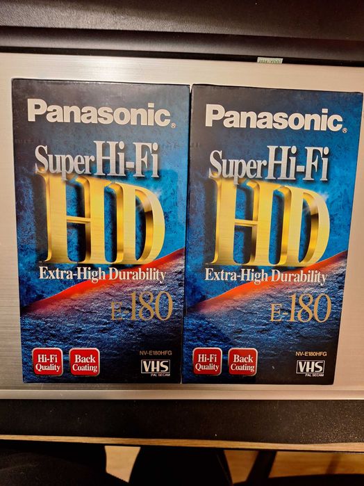 2 casete video Panasonic Super HI-FI E-180