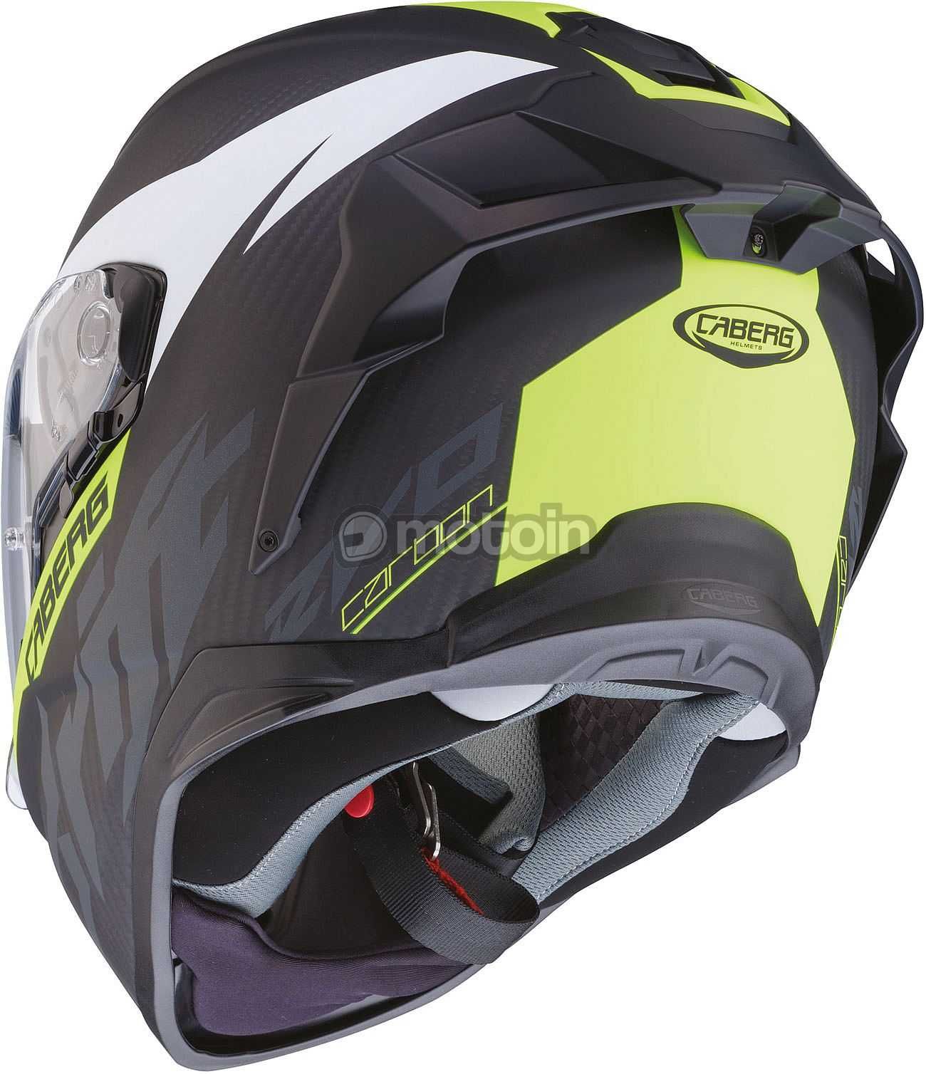 ТОП ЦЕНА Мото каска  CABERG DRIFT EVO CARBON FLUO,вградени очила