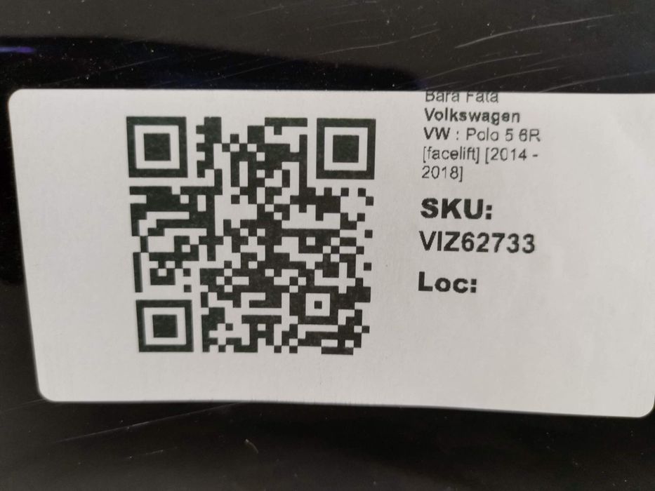 Предна броня Фолксваген VW Поло 5 6R [фейслифт] [ - ] Оригинална в доб