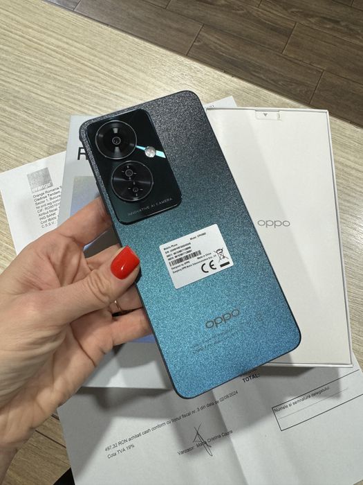 OPPO Reno11 F, 256GB, 8GB RAM, 5G, Palm Green, NOU!