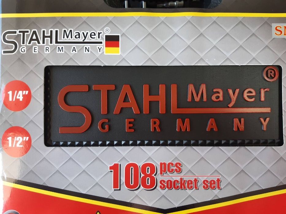 Гедоре 108 части 1/2''&1/4'' 4-32мм 6-стен StahlMayer