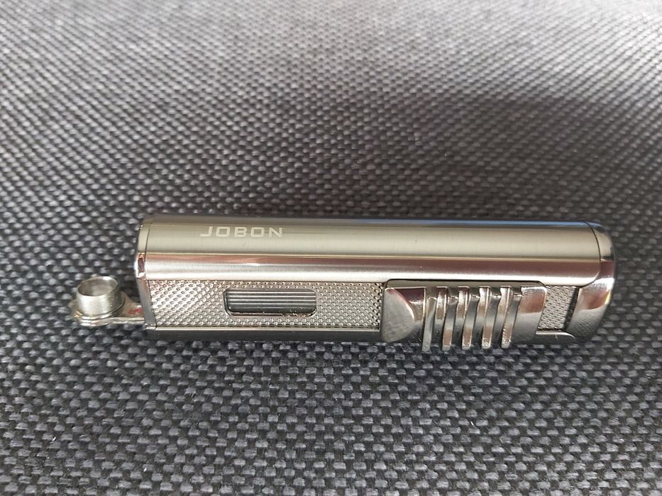 Луксозна запалка за пури JOBON + подарък резачка за пури в подаръчна к