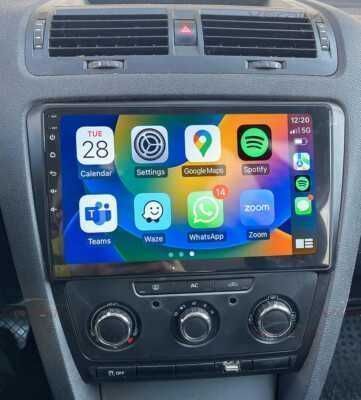 4GB Navigatie GPS Android Skoda Octavia 2 Carplay Auto QLed WIFI DSP