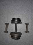 Kuch mashiqlarini bajarish uchun gantellar   1 ta. 13 kg.  2 ta 1 kg .