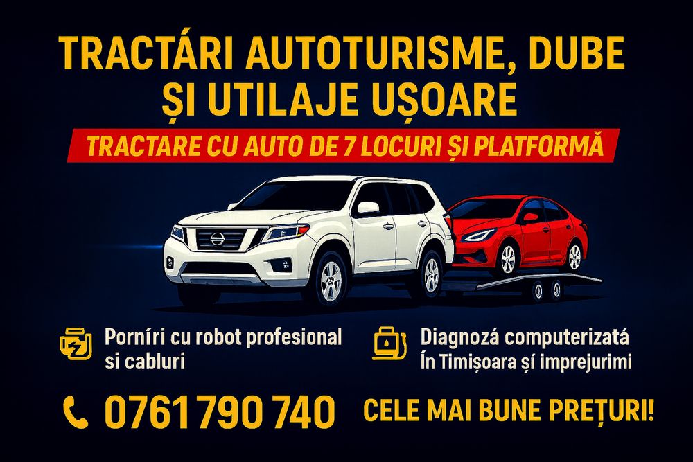 Tractari auto in Timisoara si imprejurimi. Cele mai bune preturi!