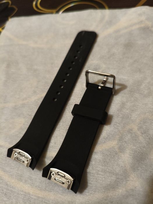 Curea pentru ceas Garmin Fenix 6S, Gigapack, Silicon, Negru