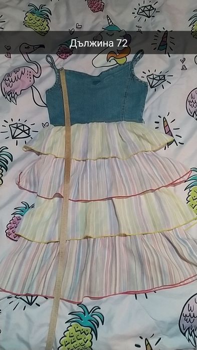 Детска рокля плат от дънки