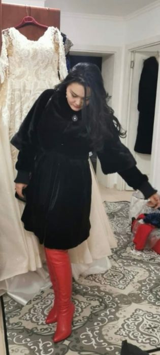 шуба норковая цвет черный бриллиант размер 42-44-46