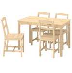 Masă + 4 scaune + perne IKEA