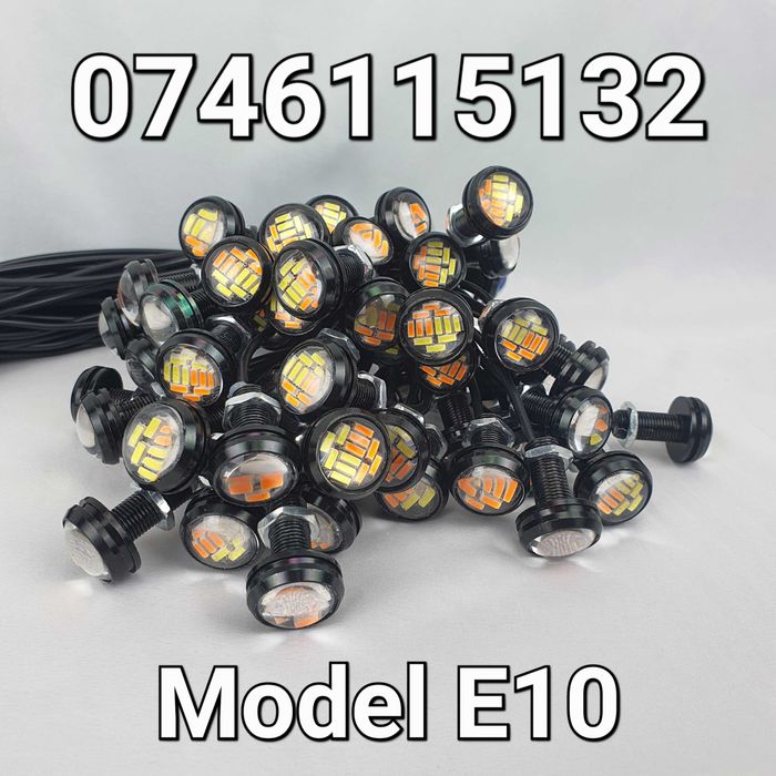 Mini Proiector LED-5W-Atv-Motocicleta-Moto-Pozitie-Semnalizare-Nou-E10