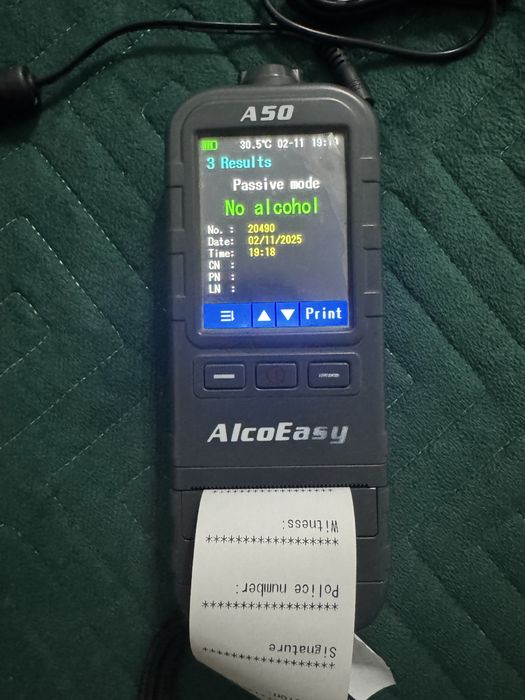 Алкотестер AlcoEasy A50 Алкотестері