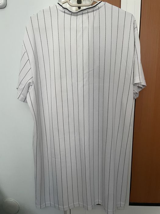 Tricou sport “BRONX 23”, alb cu dungi