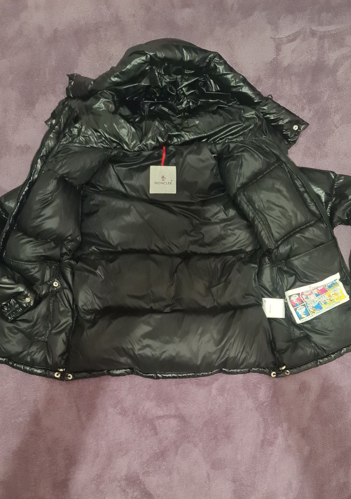 Moncler puffer jacket black