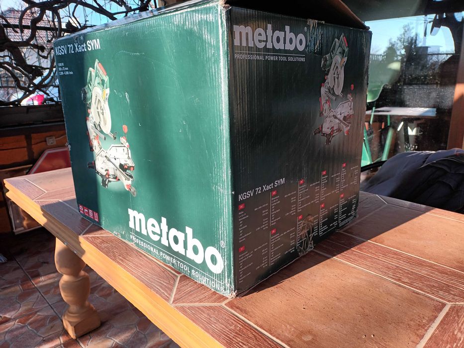 Настолен циркуляр с герунг и изтегляне Metabo KGSV 72 Xact SYM