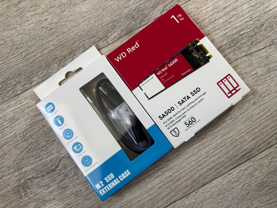 Продам SSD WD 1Tb red + переходной бокс
