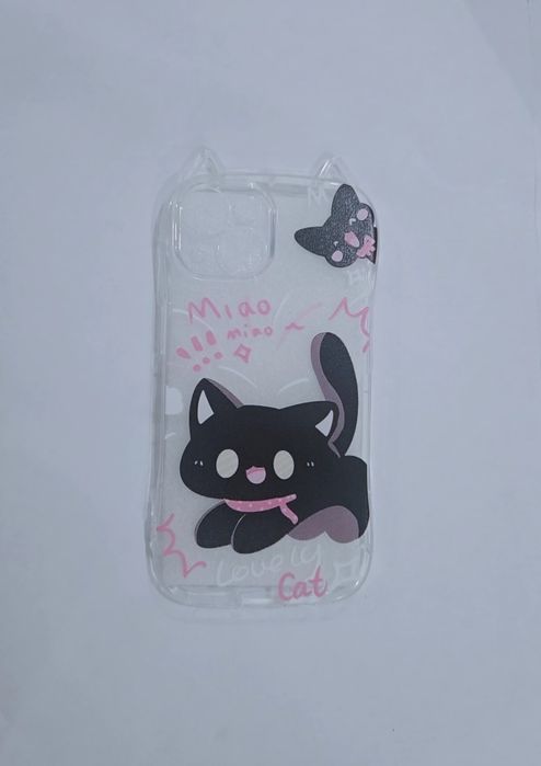Cat Ears Case iPhone 15 - прозрачный