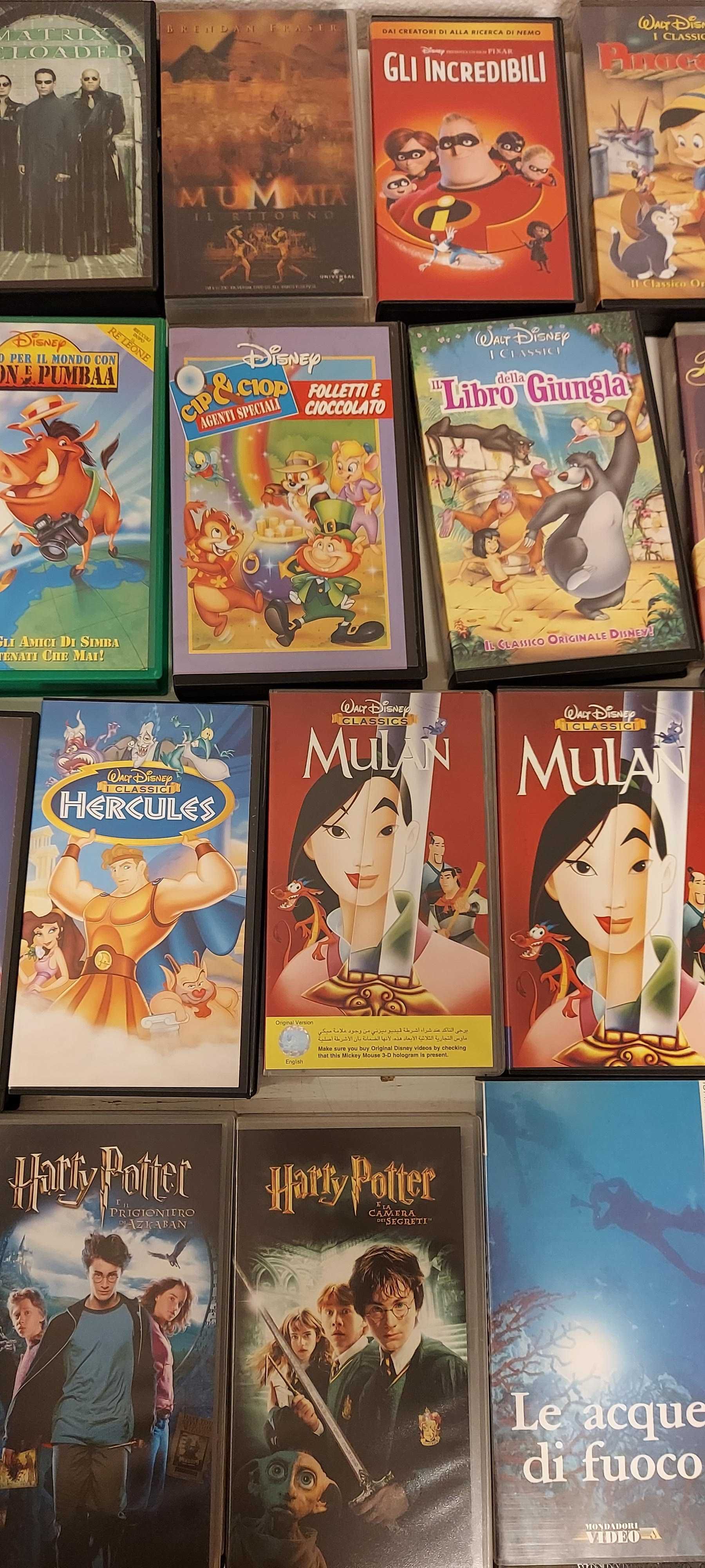 Casete Video VHS originale Disney, WB, Universal, versiunea Italiana