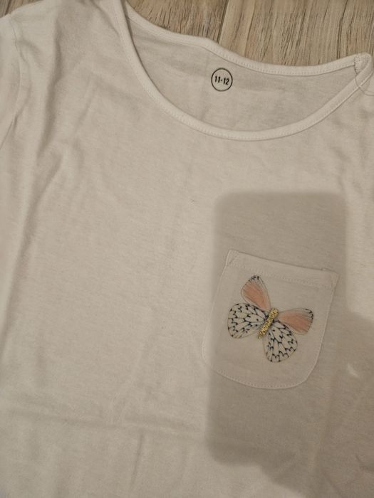 Tricouri / bluze  Zara, Reserved, albe, 152 cm, 11ani, 3 bucati