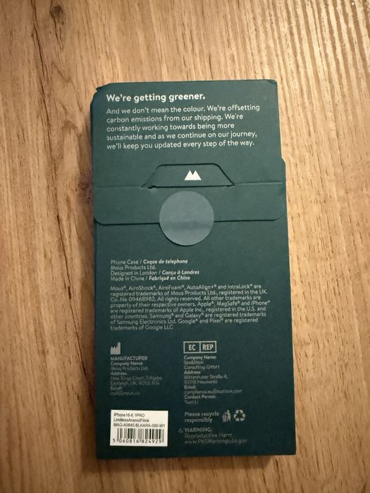 Carcasa MOUS aramid pt iPhone 16 Pro