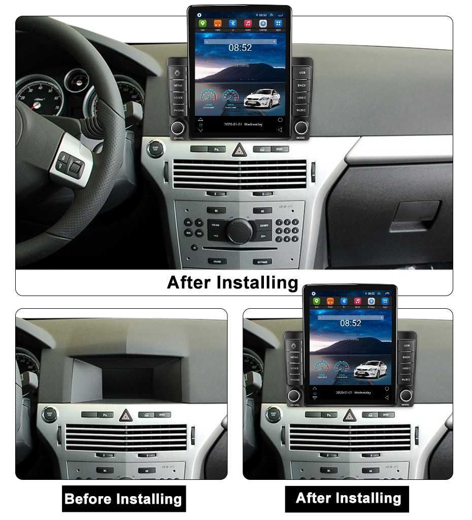 Navigatie Opel Astra H 2006-2014,Tesla, Android, 2+32GB ROM,10inch