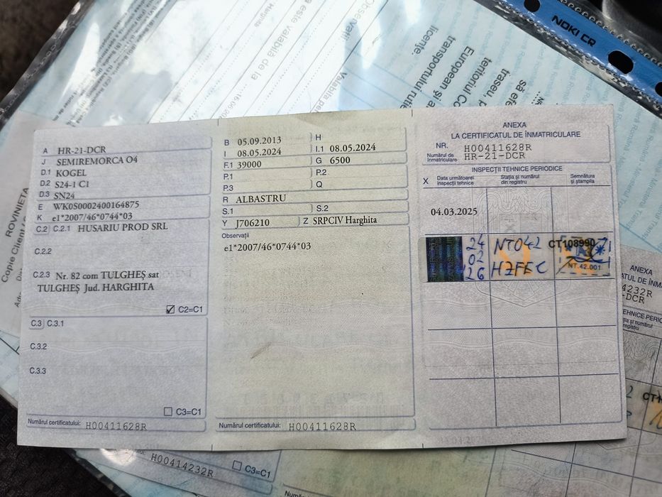 Semiremorca Kogel Albastru